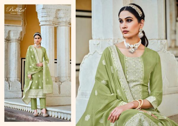 Belliza Ivory Exclusive Cotton Designer Dress Material Collection